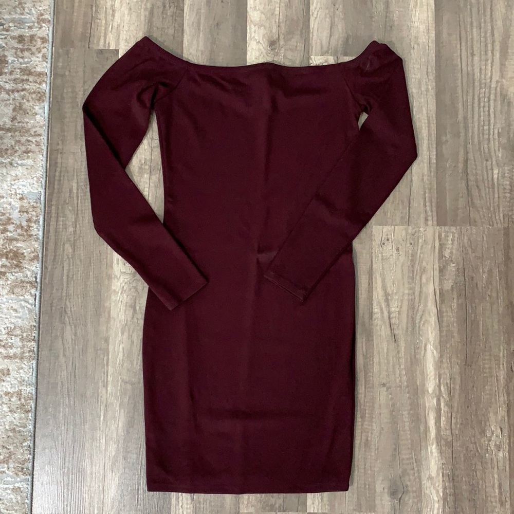 Long sleeve mini dress